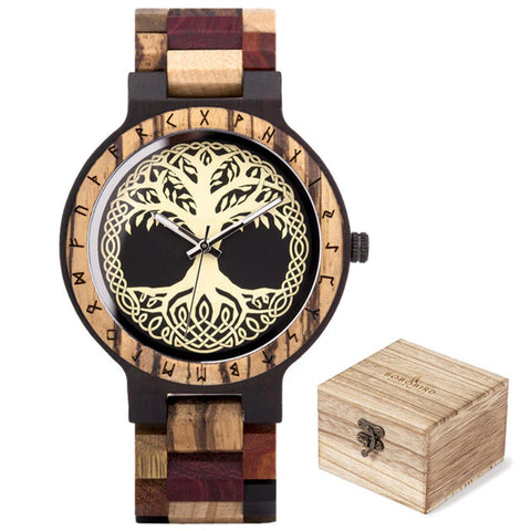 Yggdrasil Tree Of Life Wooden Watch