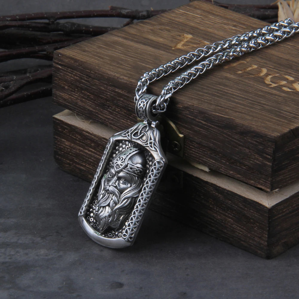 Odin The Allfather Pendant Necklace - Sterling Silver