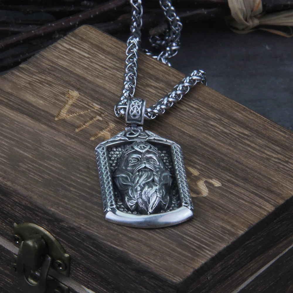 Odin The Allfather Pendant Necklace - Sterling Silver