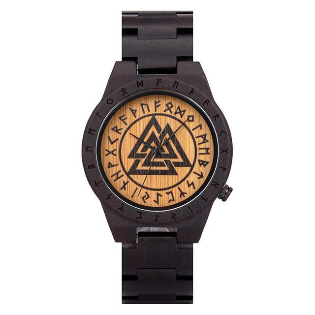 Valknut Wooden Watch Viking-Store