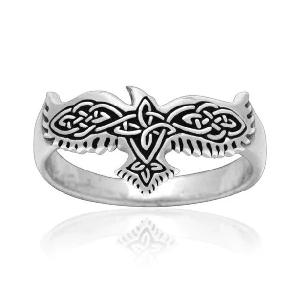 Viking Ravens Celtic Ring
