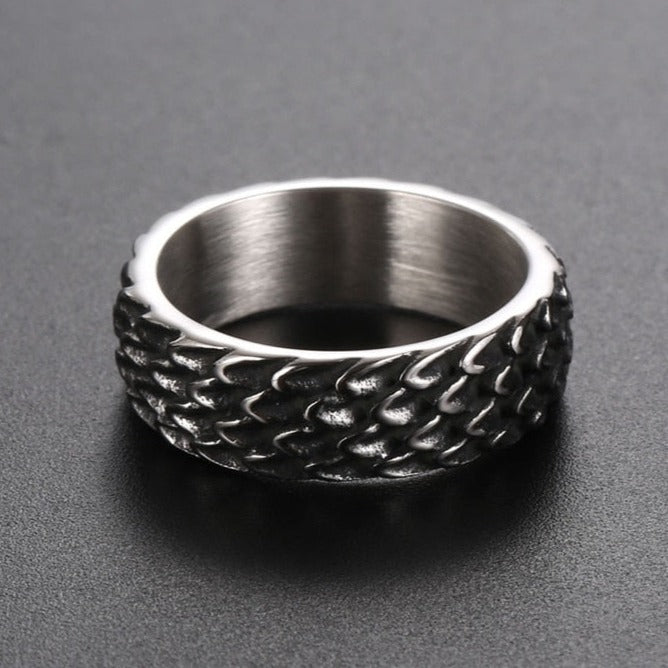 Norse Dragon Scale Ring