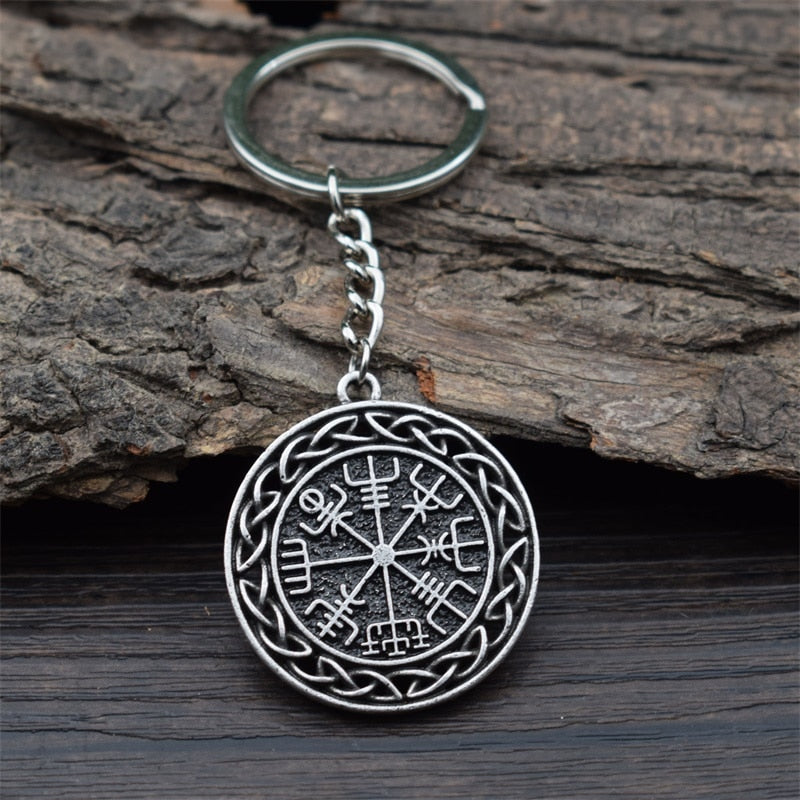Vegvisir and Knots Keychain Viking-Store