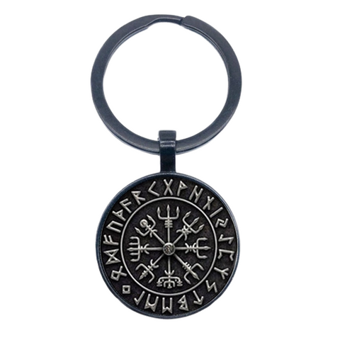 Vegvisir Runic Compass Keychain