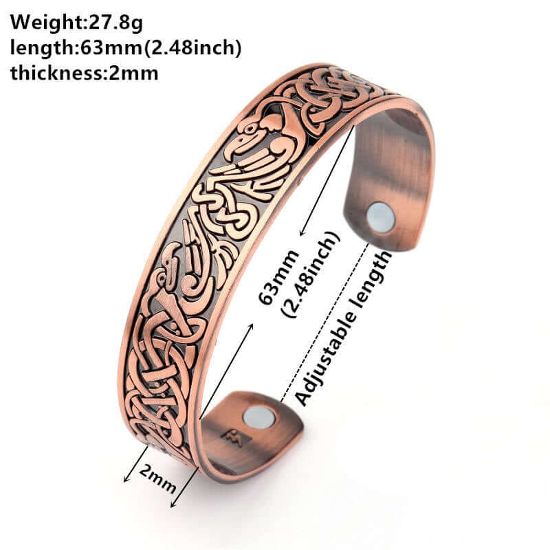 Celtic Knot Raven Bracelet