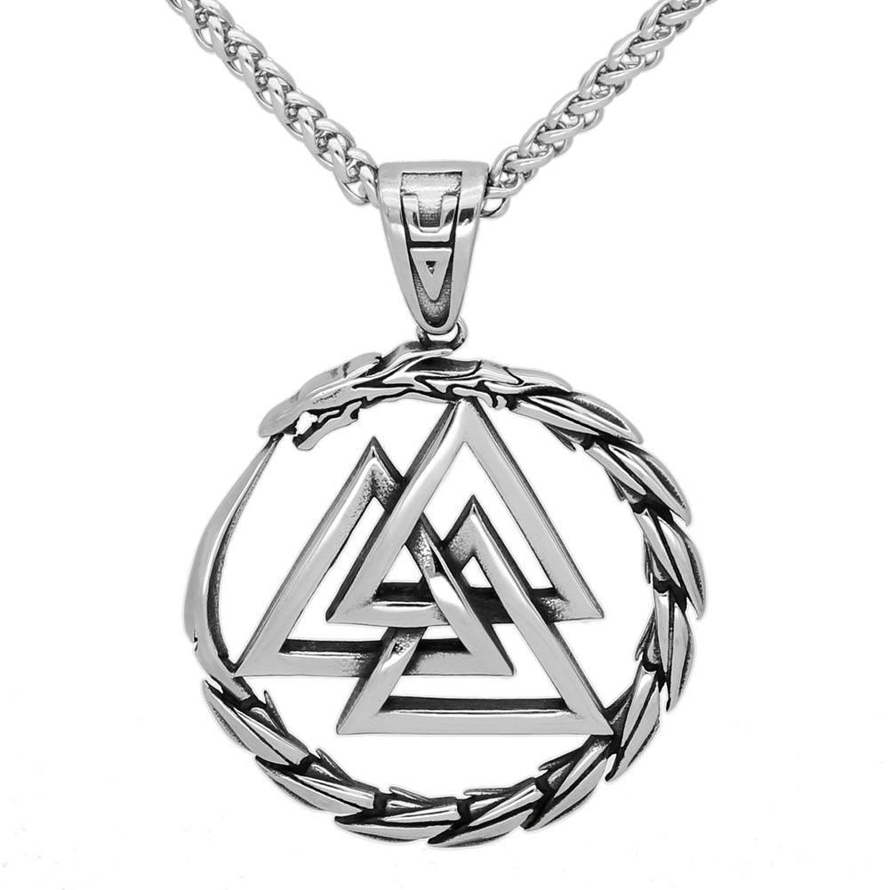 Jormungandr Valknut Necklace