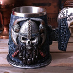 Viking Warrior Skull Mug