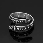 Nordic viking Rune Scandinavian rings stainless-steel valknut