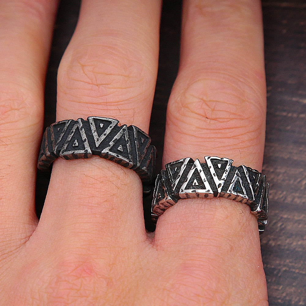 Viking Valknut Ring