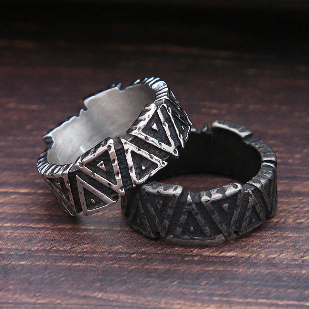 Viking Valknut Ring