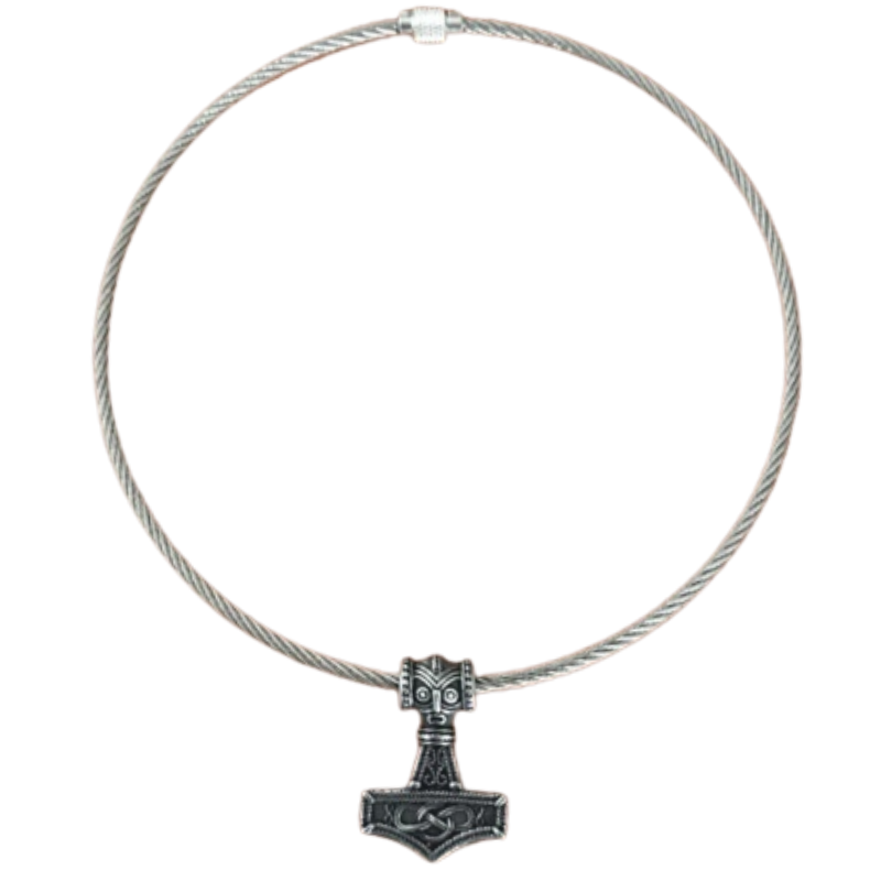 Mjolnir Celtic Torc Necklace