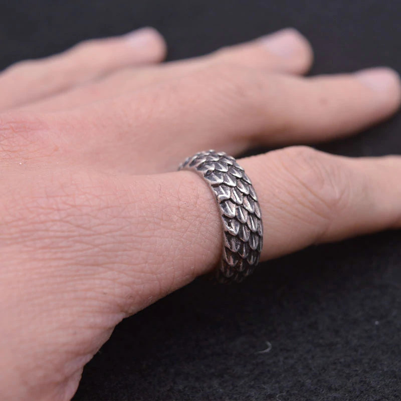 Norse Dragon Scale Ring