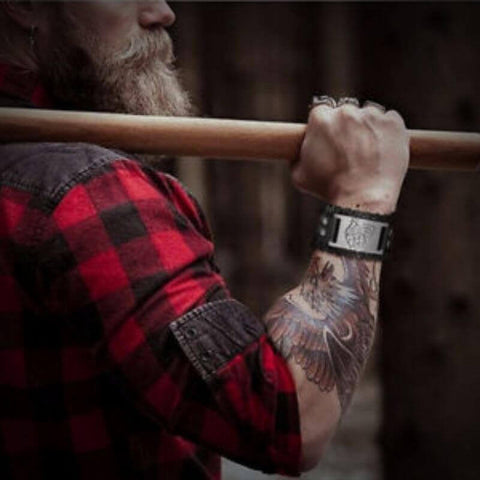 Viking Leather Bracelet