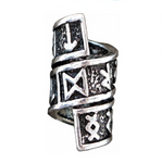 Viking Runes Spiral Bead