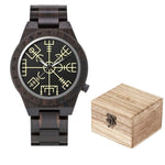 Viking Wooden Watch - Vegvisir