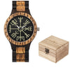 Viking Wooden Watch - Vegvisir Symbol