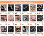 Dropshiping new arrival stainless steel Viking Mjolnir rune and Axe pendant necklace men gift