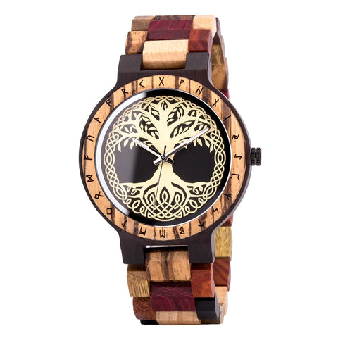 BOBO BIRD Wooden Watch Men Watches Luxury Retro Ebony Wristwatch Timepiece Compass Clock Customize Great Gift Box reloj hombre