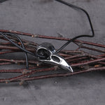 Men Retro Crow Viking Pirate Pendant Necklace Stainless Steel Raven Neck Chain For Male Men's Berserk Rune Cool Fashion Jewelry