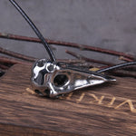 Men Retro Crow Viking Pirate Pendant Necklace Stainless Steel Raven Neck Chain For Male Men's Berserk Rune Cool Fashion Jewelry