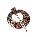 Viking Brooch Cloak Pin Medieval Clasp Jewelry Antique Twists Knotted Fibula Penannular Brooch Collection