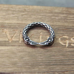 Viking Men Two Entwined Ravens Ring Norse Mythology Silver Color Odin Crow Stainless Steel Rings Nordic Amulet Jewelry