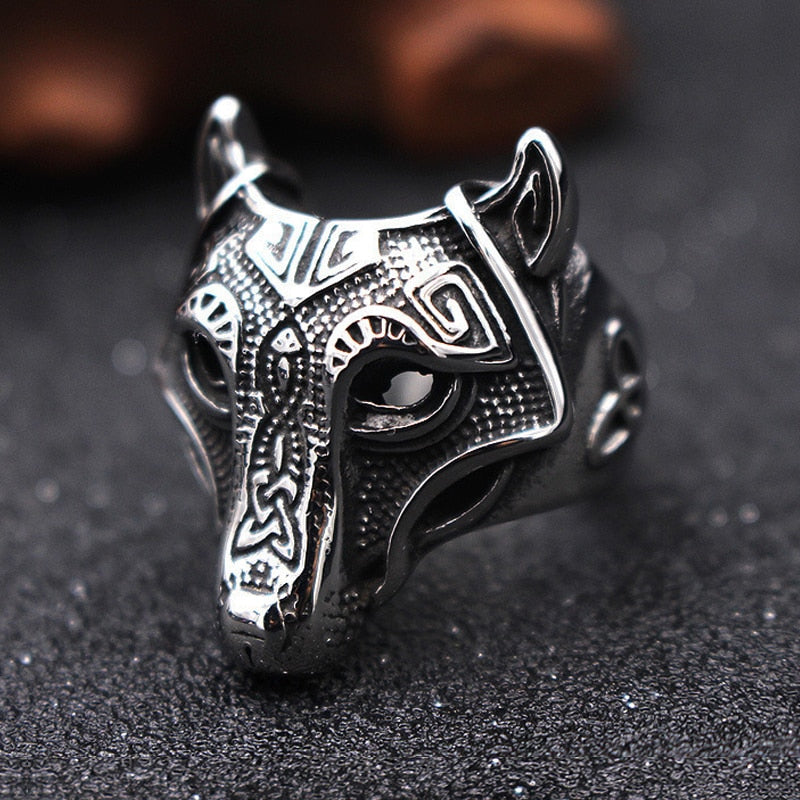 Fenrir Wolf Viking Ring