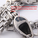 New Arrival Stainless steel making Never fade Viking wolf necklace with thor hammer pendant as christmas gift