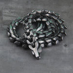 Viking snake vintage punk Necklace for men never fade stainless steel fashion Jewelry hippop street culture