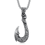 Viking Necklace With Fish Hook Pendant