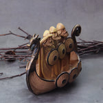 2022 New Style Viking Dragon Boat with shield and seat and many detail as vikings gift