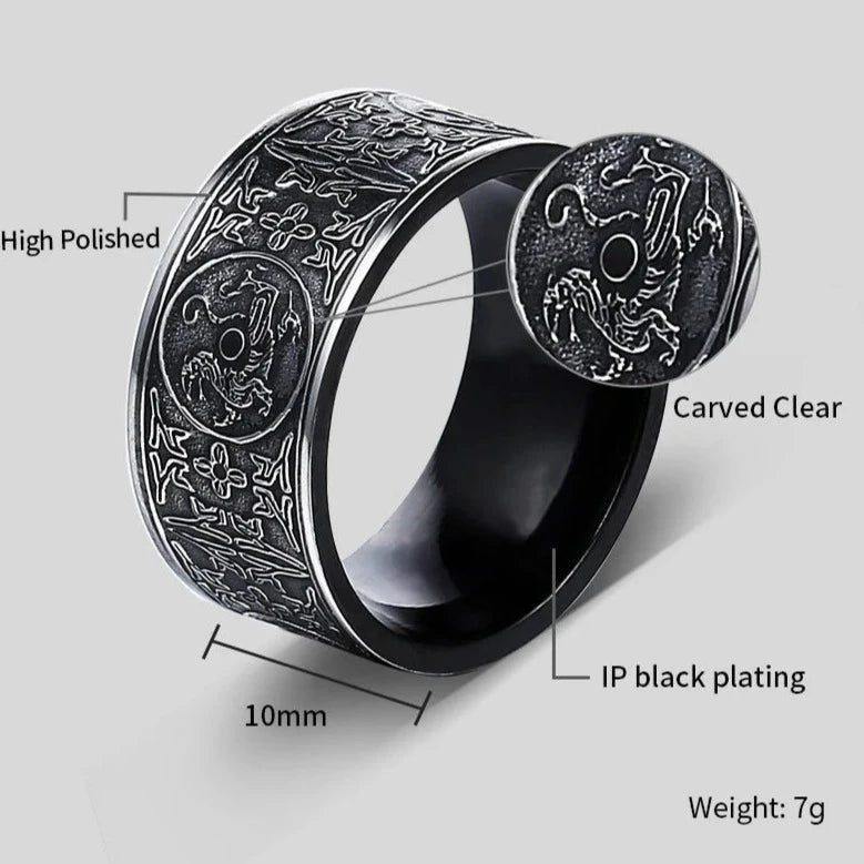 DRAGON VIKING RING "FÁFNIR"