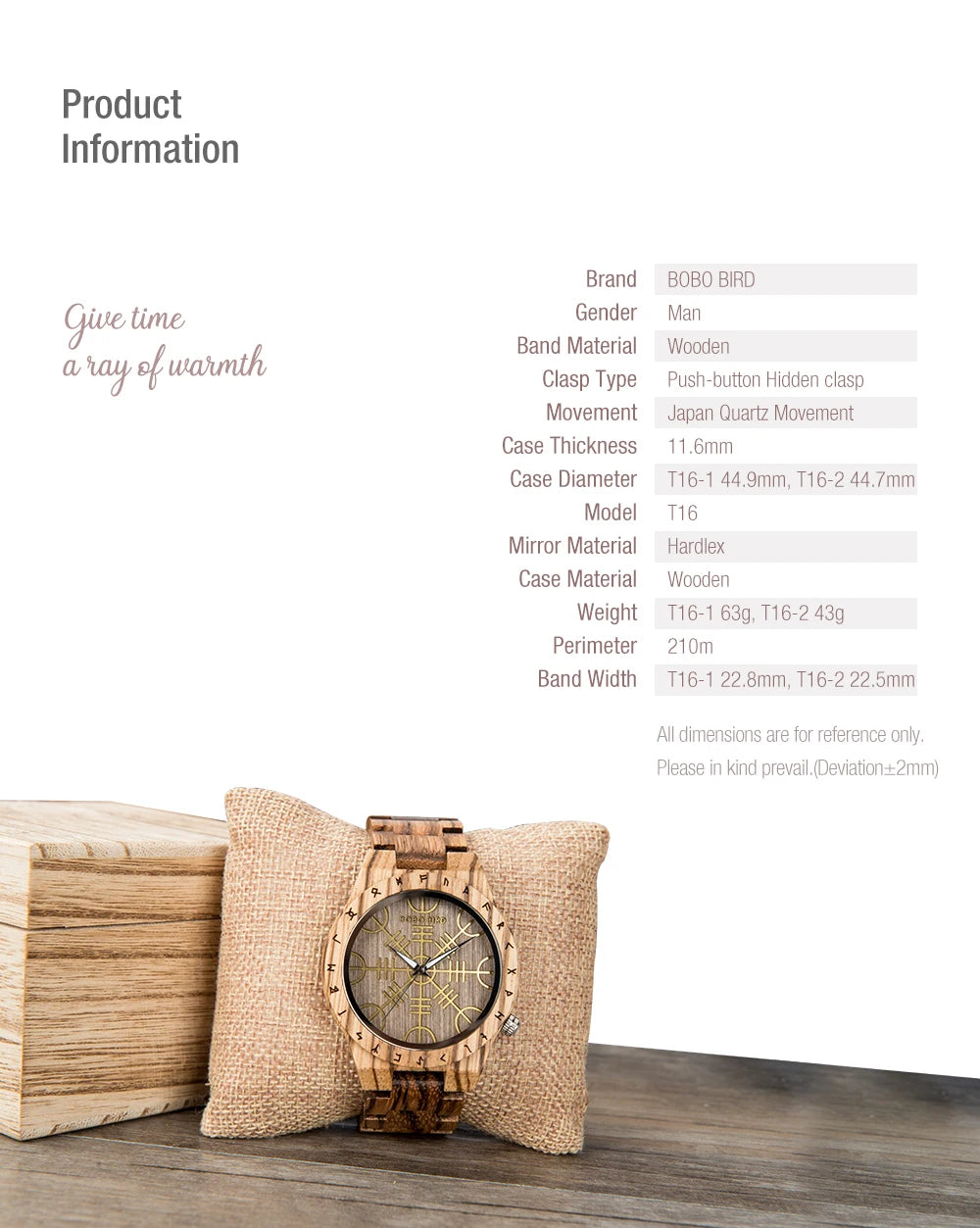 BOBO BIRD Wooden Watch Men Watches Luxury Retro Ebony Wristwatch Timepiece Compass Clock Customize Great Gift Box reloj hombre