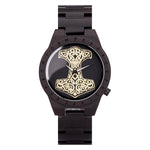 BOBO BIRD Wooden Watch Men Watches Luxury Retro Ebony Wristwatch Timepiece Compass Clock Customize Great Gift Box reloj hombre