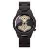 BOBO BIRD Wooden Watch Men Watches Luxury Retro Ebony Wristwatch Timepiece Compass Clock Customize Great Gift Box reloj hombre