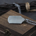 Real 925 Sterling Silver Odin Photo frame with chain and Viking wooden box as gift