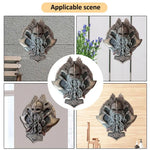 Viking Berserker Double Axe Valhalla Wall Sculpture Resin Ornaments Garden Figurine  Home Wall Plaque Decoration Warrior Statue