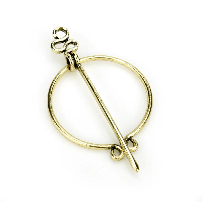 Viking Brooch Cloak Pin Medieval Clasp Jewelry Antique Twists Knotted Fibula Penannular Brooch Collection
