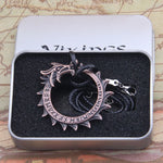 2018 Nordic Vikings Vegvisir round dragon pendant necklace for men gift with stainless steel chain