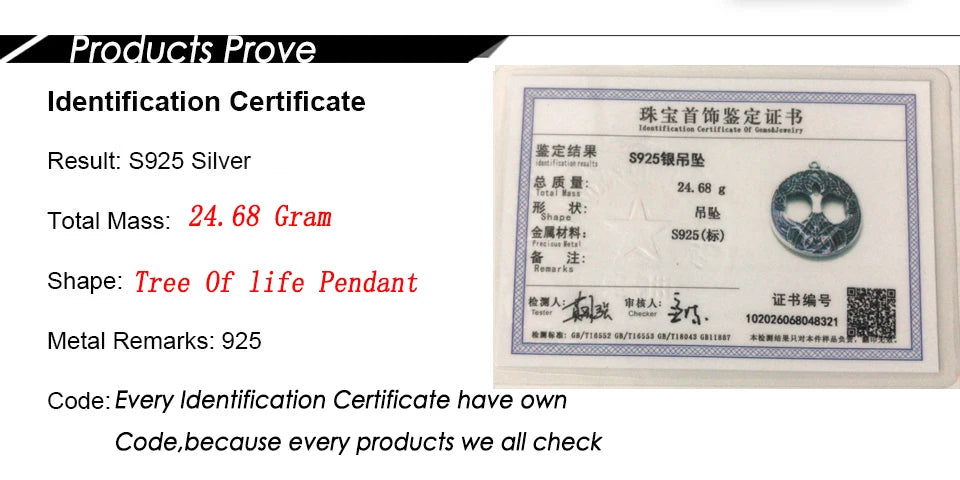 S925 sterling silver Norse Life of tree necklace with cow leather chain and keel chain and wood box as gift