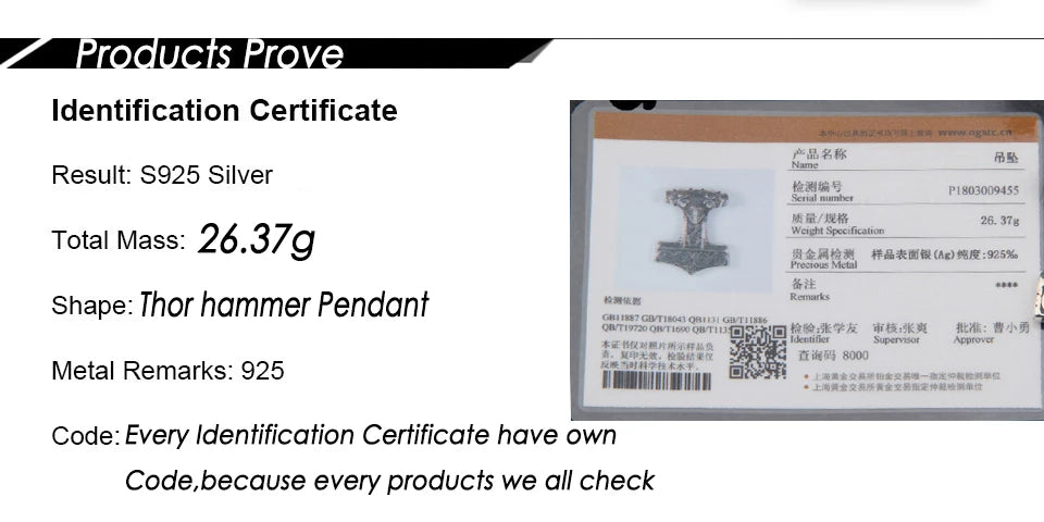 925 Sterling Silver Viking Raven thor hammer Pendant necklace with cow leather and keel chain as gift