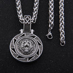 Odin Bear Wolf Raven Talisman Amulet Viking Necklace Wicca Bird Jewelry Knot Runes Neckless Wiccan Pagan Men Women Accessories
