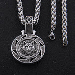 Odin Bear Wolf Raven Talisman Amulet Viking Necklace Wicca Bird Jewelry Knot Runes Neckless Wiccan Pagan Men Women Accessories