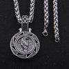 Odin Bear Wolf Raven Talisman Amulet Viking Necklace Wicca Bird Jewelry Knot Runes Neckless Wiccan Pagan Men Women Accessories