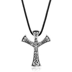 Norse Viking Branches Runes Pendan Algiz Celt Knot Rune Jewelry Amulet Talisman Pendant Necklace Men