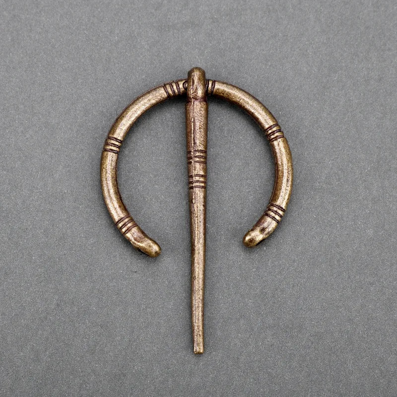 Viking Brooch Cloak Pin Medieval Clasp Jewelry Antique Twists Knotted Fibula Penannular Brooch Collection