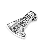 Dropshiping new arrival stainless steel Viking Mjolnir rune and Axe pendant necklace men gift