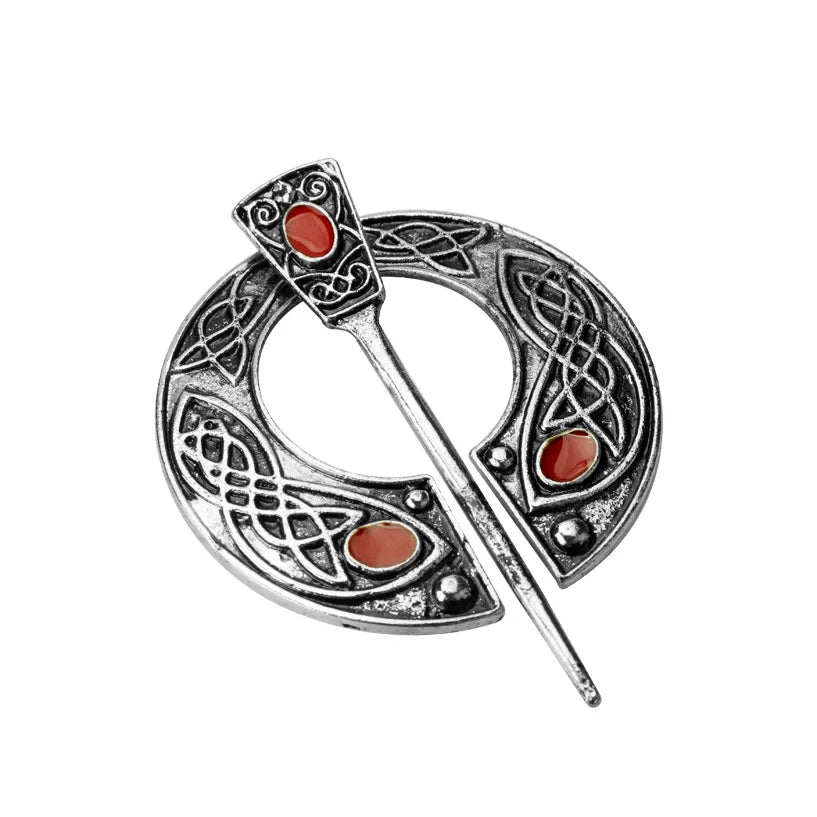 Viking Brooch Cloak Pin Medieval Clasp Jewelry Antique Twists Knotted Fibula Penannular Brooch Collection
