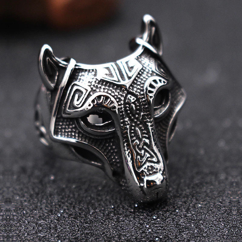 Fenrir Wolf Viking Ring