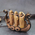 2022 New Style Viking Dragon Boat with shield and seat and many detail as vikings gift